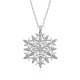 Gümüş Kar Tanesi Kolye
