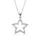 Gümüş Baget Taşlı Yıldız Kolye