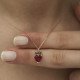 Gümüş Rose Çilek Figür Meyve Kolye Gümüş Rose Çilek Figür Meyve Kolye