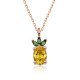 Gümüş Rose Ananas Figür Meyve Kolye Gümüş Rose Ananas Figür Meyve Kolye