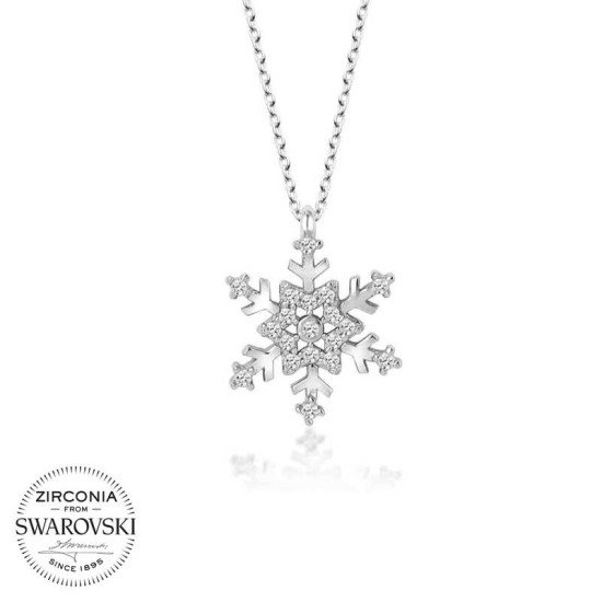 Swarovski Taşlı Gümüş Kartanesi Bayan Kolye Swarovski Taşlı Gümüş Kartanesi Bayan Kolye