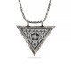 Gümüş Üçgen İçi Açılabilen Tuğra Muskalık Kolye Gümüş Üçgen İçi Açılabilen Tuğra Muskalık Kolye