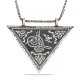 Gümüş Üçgen İçi Açılabilen Tuğra Muskalık Kolye Gümüş Üçgen İçi Açılabilen Tuğra Muskalık Kolye