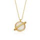 Gümüş Gold Opal Taşlı Gezegen Bayan Kolye Gümüş Gold Opal Taşlı Gezegen Bayan Kolye