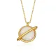 Gümüş Gold Opal Taşlı Gezegen Bayan Kolye Gümüş Gold Opal Taşlı Gezegen Bayan Kolye