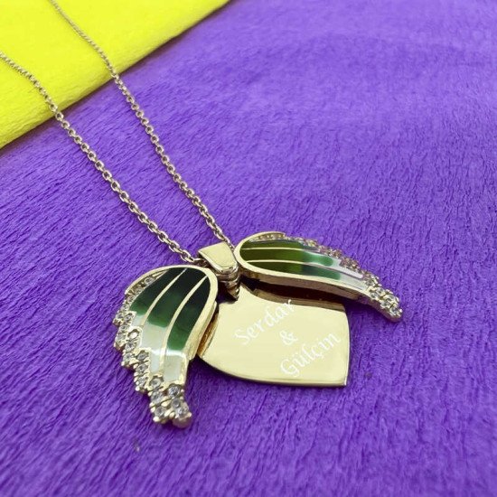 Gümüş Rose Kalpli İsimli Bayan Kolye Gümüş Rose Kalpli İsimli Bayan Kolye