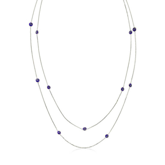 Gümüş Zincir Nazar Bayan Kolye