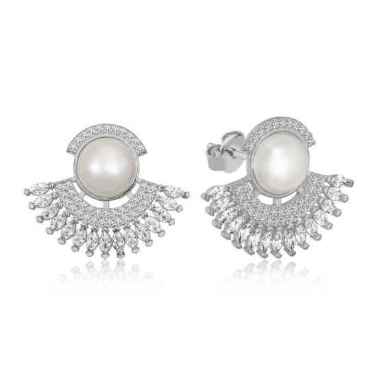 Gümüş İnci Bayan Küpe Gümüş İnci Bayan Küpe