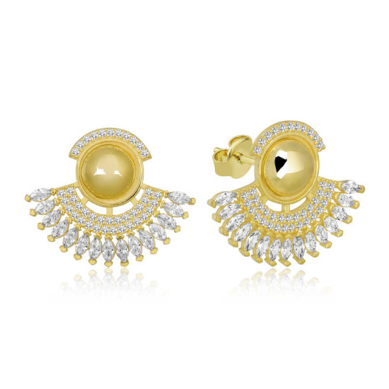 Gümüş Zirkon Taşlı Bayan Küpe Gümüş Zirkon Taşlı Bayan Küpe