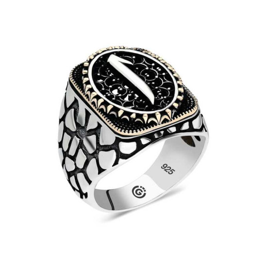 Gümüş Elif Oval Erkek Yüzük Gümüş Elif Oval Erkek Yüzük