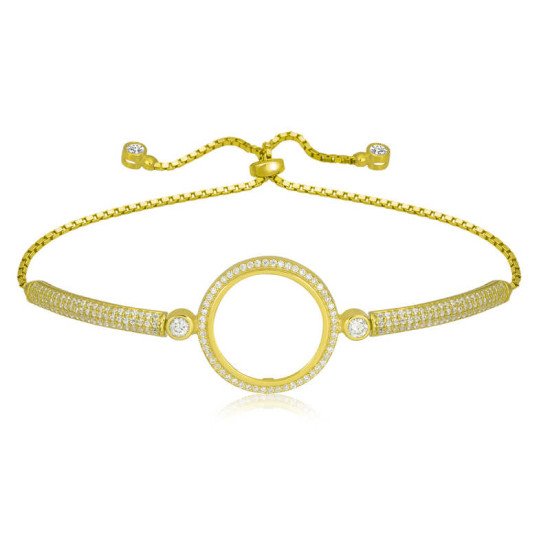 Gümüş Çeyrek Takılabilen Altın Kaplama Kadın Bileklik Gümüş Çeyrek Takılabilen Altın Kaplama Kadın Bileklik