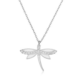 Gümüş Yusufçuk Bayan Kolye