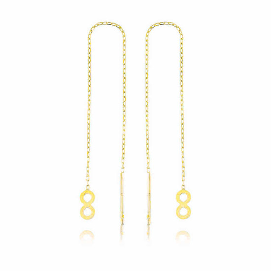 Gümüş Zincirli Sonsuzluk Küpe