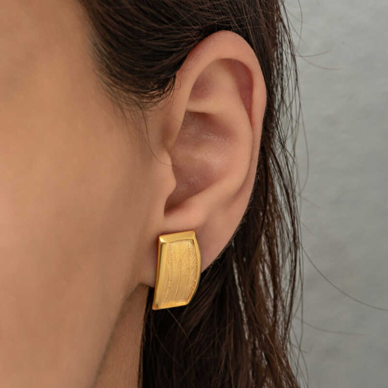 Gümüş Trabzon Hasır Kadın Küpe Gümüş Trabzon Hasır Kadın Küpe