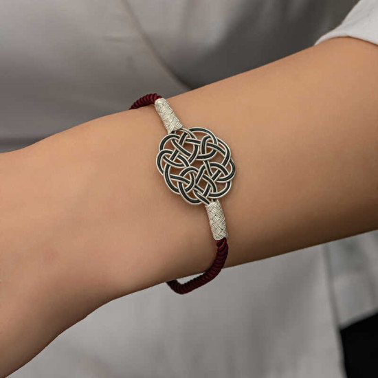 Gümüş Kazaziye Örgü Bileklik Gümüş Kazaziye Örgü Bileklik