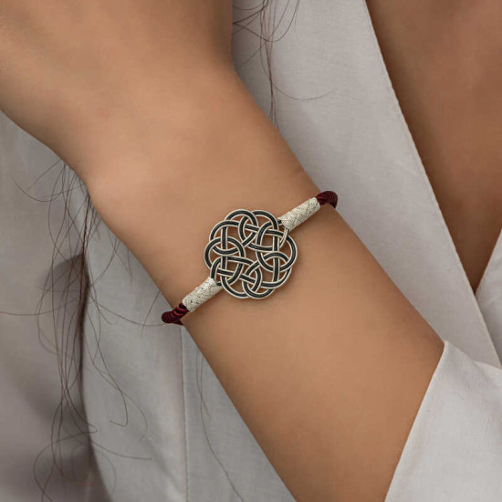 Gümüş Kazaziye Örgü Bileklik Gümüş Kazaziye Örgü Bileklik