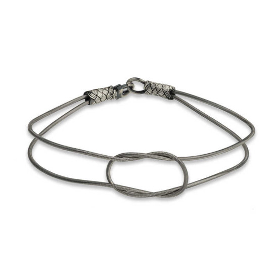 Gümüş Dilek Düğüm Kazaziye Örgü Bileklik Gümüş Dilek Düğüm Kazaziye Örgü Bileklik