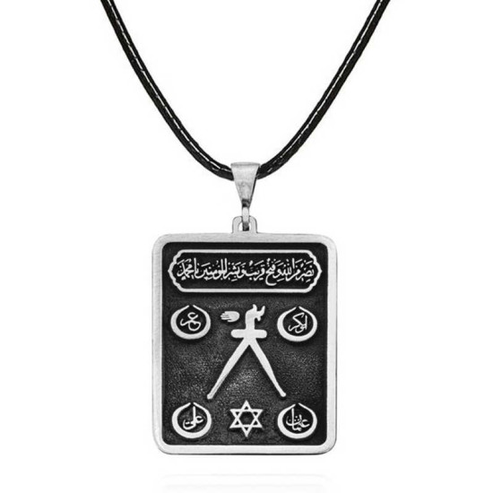 Gümüş Barbaros Hayrettin Paşa Sancağı İşlemeli Kolye Gümüş Barbaros Hayrettin Paşa Sancağı İşlemeli Kolye