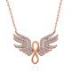 Gümüş Rose Melek Kanadı Sonsuzluk Kadın Kolye Gümüş Rose Melek Kanadı Sonsuzluk Kadın Kolye