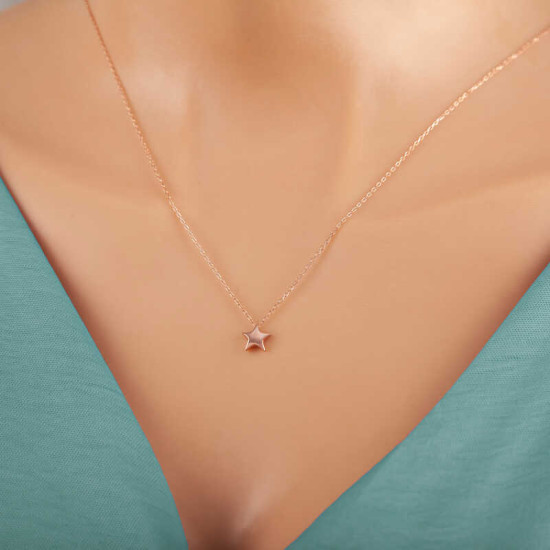 Gümüş Rose Yıldız Kadın Kolye Gümüş Rose Yıldız Kadın Kolye