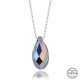 Swarovski Crystal Taşlı Damla Gümüş Kadın Kolye Swarovski Crystal Taşlı Damla Gümüş Kadın Kolye