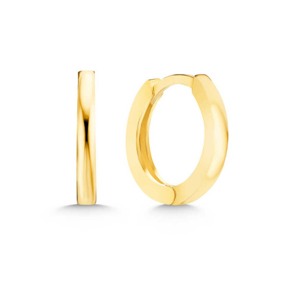 Gümüş Gold Halka Kadın Küpe Gümüş Gold Halka Kadın Küpe