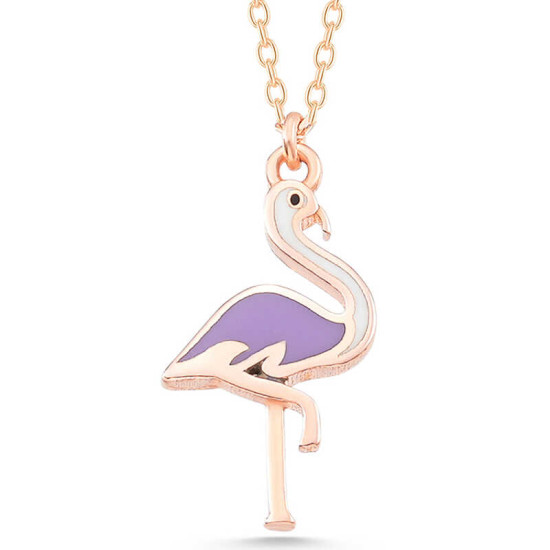 Gümüş Rose Flamingo Kadın Kolye Gümüş Rose Flamingo Kadın Kolye