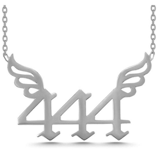 Gümüş 444 Melek Sayısı Kadın Kolye Gümüş 444 Melek Sayısı Kadın Kolye