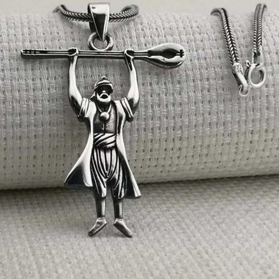 Gümüş Pir Sultan Abdal Erkek Kolye Gümüş Pir Sultan Abdal Erkek Kolye