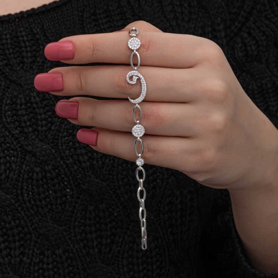 Gümüş Vav Kadın Bileklik Gümüş Vav Kadın Bileklik