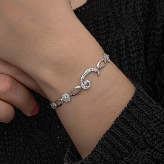 Gümüş Vav Kadın Bileklik Gümüş Vav Kadın Bileklik