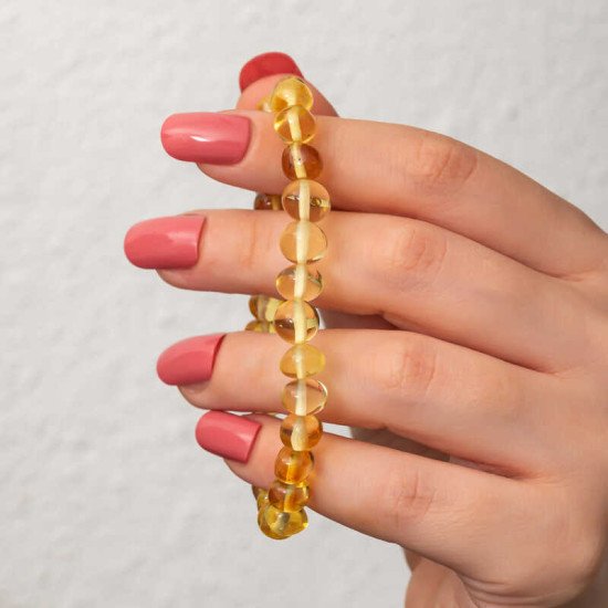 Yetişkin Damla Kehribar Bileklik Yetişkin Damla Kehribar Bileklik