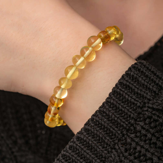 Yetişkin Damla Kehribar Bileklik Yetişkin Damla Kehribar Bileklik