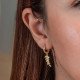 Gümüş Gold Sallantılı Başak Kadın Küpe Gümüş Gold Sallantılı Başak Kadın Küpe