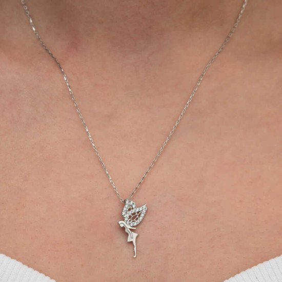 Gümüş Peri Kızı Kadın Kolye Gümüş Peri Kızı Kadın Kolye