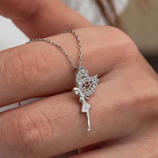 Gümüş Peri Kızı Kadın Kolye Gümüş Peri Kızı Kadın Kolye