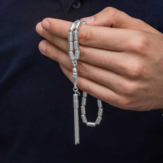 Gümüş Kapsül Kesim Erkek Tesbih Gümüş Kapsül Kesim Erkek Tesbih