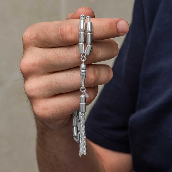 Gümüş Kapsül Kesim Erkek Tesbih Gümüş Kapsül Kesim Erkek Tesbih