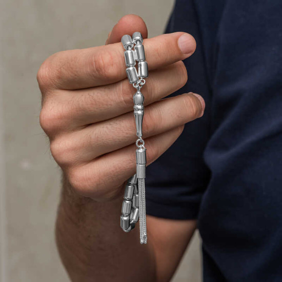 Gümüş Kapsül Kesim Erkek Tesbih Gümüş Kapsül Kesim Erkek Tesbih