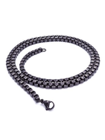 Kare Arnavut Çelik Kolye 4Mm CSR1180083