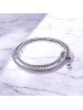 Oval Kral Bakla Örgülü Çelik Kolye 4Mm CSR1180108